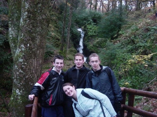 At the waterfall